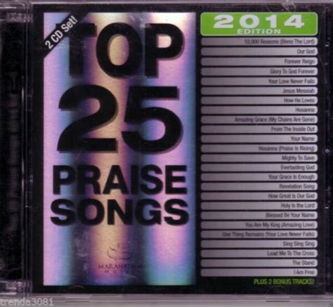 Top 25 Praise Songs 2014 & 2012 Edition 4 CDs Total CD Set Christian for sale online | eBay