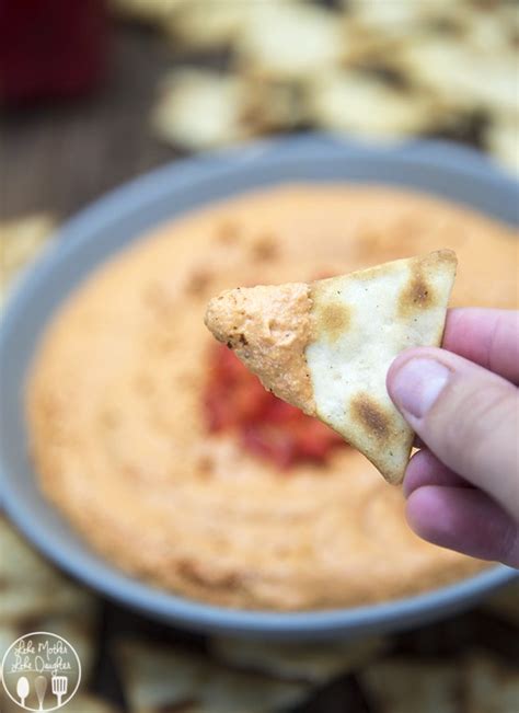 Roasted Red Pepper Hummus - Like Mother Like Daughter