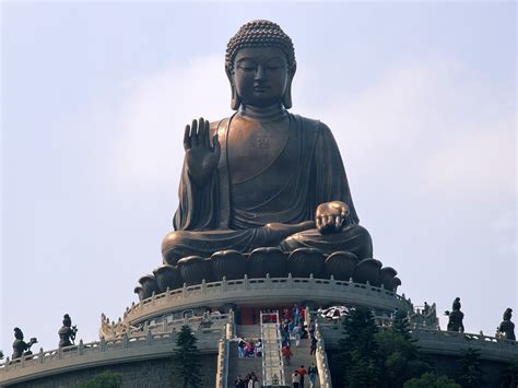 Big Buddha on Lantau Island-Hong Kong landscape wallpaper-1152x864 ...