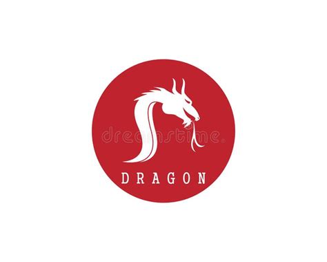 Dragon Head Logo Design Vector Illustration Stock Vector - Illustration ...