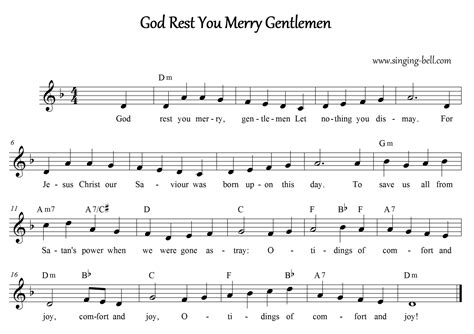 God rest you merry Gentlemen | Free Karaoke Christmas Carols