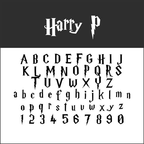 Harry Potter typeface – download magical fonts | Police d'écriture ...