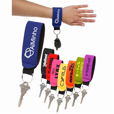 Personalized Neoprene Strap Keychains | KEY115 - DiscountMugs