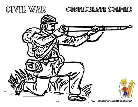 Printable Civil War Coloring Pages - Printable Word Searches