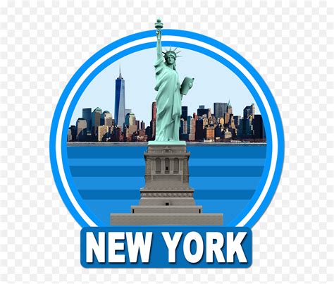 New York Ny The Statue Of Liberty - Statue Of Liberty New York Logo Emoji,New York City Emoji ...