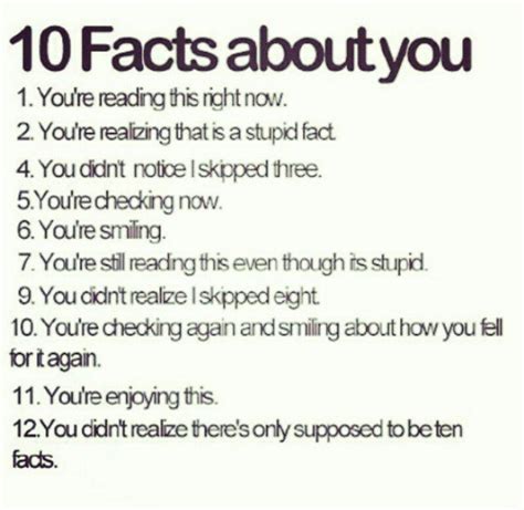 10 Facts About Yourself