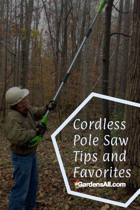 Cordless Pole Saw Tips and Favorites - GardensAll - Tools