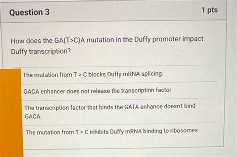 Malaria Resistance and the Duffy Antigen The Duffy | Chegg.com