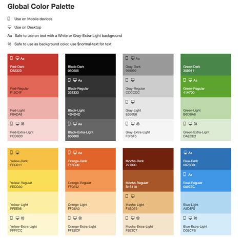 Branding Color Palette Guideline Examples