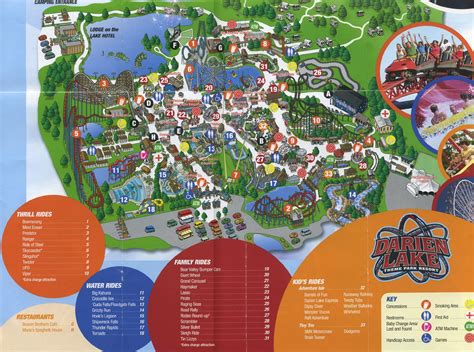 Six Flags Darien Lake Map and Brochure (1970 - 2024) | ThemeParkBrochures.net