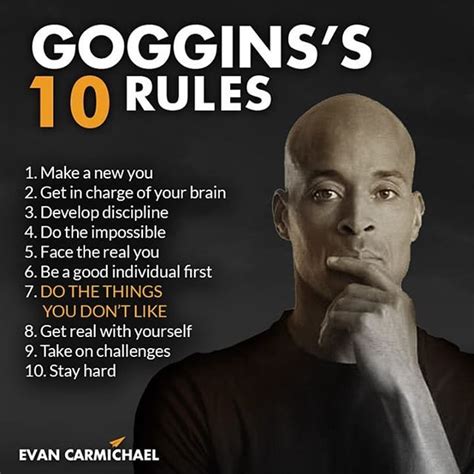 What's your favorite #DavidGoggins Rule for #Success? Leave your answer in the comments ...