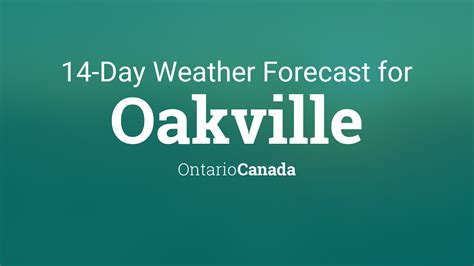 Oakville, Ontario, Canada 14 day weather forecast