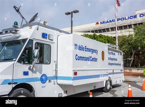 Florida, Miami, Police Department, Mobile Emergency Command Center ...