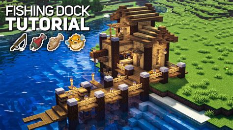 Minecraft: Ultimate Fishing Dock Tutorial (how to build) - YouTube