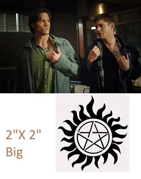 Supernatural Sam and Dean Winchester Temporary Tattoo | Etsy ...