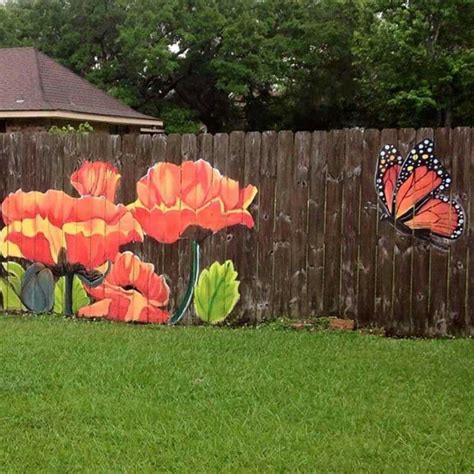 15 Stunning Fence Painting Designs to Inspire Your Own Backyard