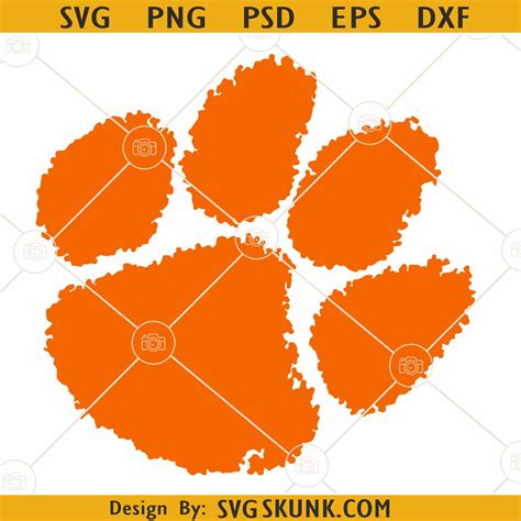 Clemson Tigers paw svg, Clemson SVG, Clemson Football svg, Clemson ...