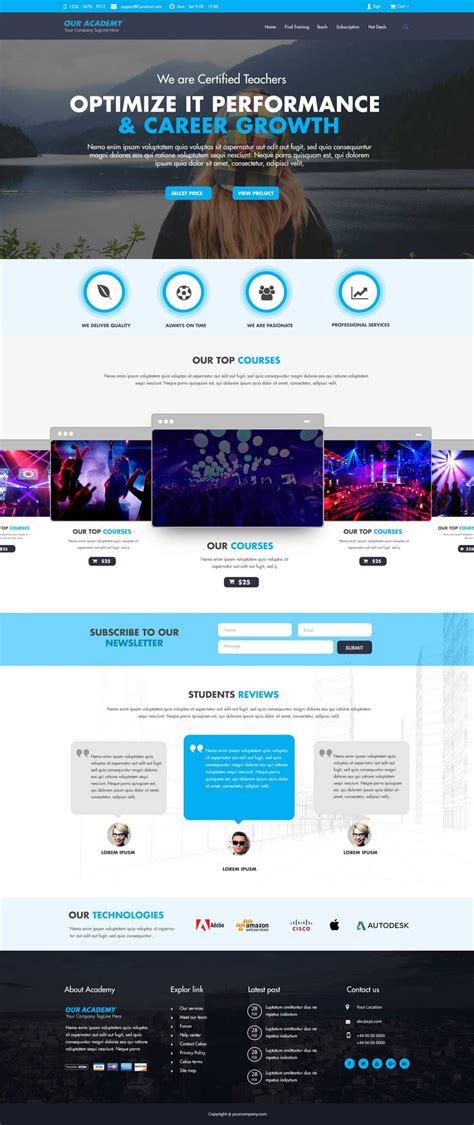 Website Templates With Video