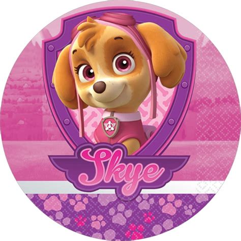 Skye Paw Patrol Printable Badge - Artistic Printable Template