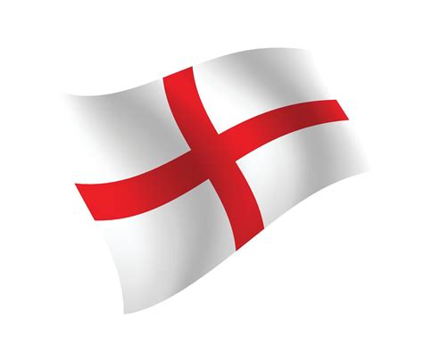 England flag waving isolated vector illustration 6794494 Vector Art at ...