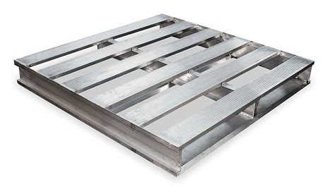 GRAINGER APPROVED 2-Way Stackable Aluminum Pallet, 48 inL x 42 1/4 inW x 6 inH - 1MCU1|1MCU1 ...