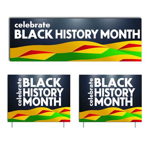 Celebrate Black History Month Banner & 2 Yard Signs Set - Etsy