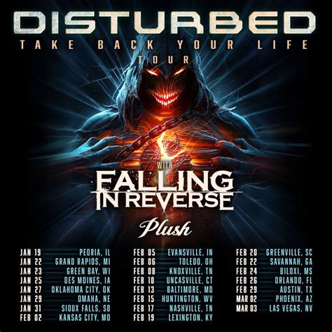 Disturbed Falling In Reverse & Plush, Resch Center, Green Bay ...