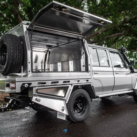 Aluminium tray and canopy package for Toyota Landcruiser ute. Made in Australia in Newcastle ...