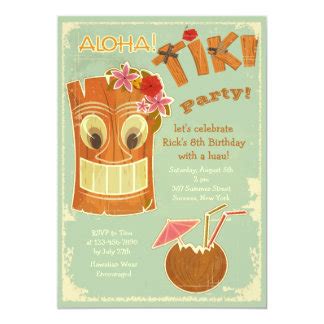 Tiki Invitations & Announcements | Zazzle