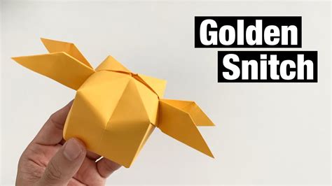 ORIGAMI GOLDEN SNITCH | HARRY POTTER - YouTube