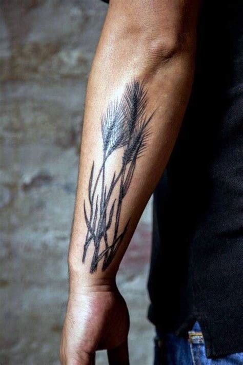 50 Wheat Tattoo Designs for Men