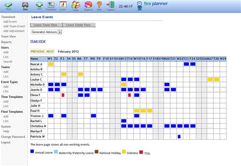 Holiday Rotation Schedule Template