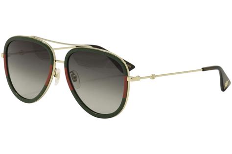 Gucci Sunglasses GG0062S 003 Gold/Green/Red/Tortoise/Green Gradient ...