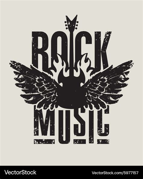 Rock music Royalty Free Vector Image - VectorStock