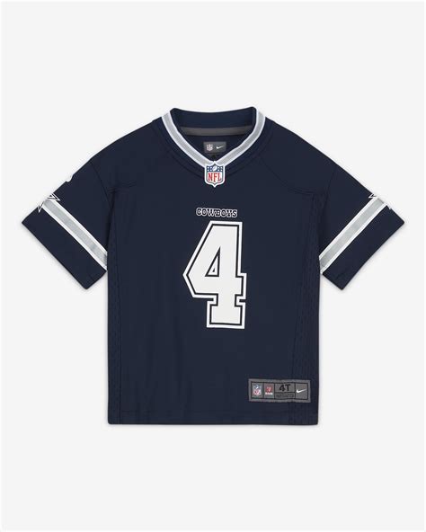 NFL Dallas Cowboys (Dak Prescott) Baby/Toddler Game Football Jersey ...