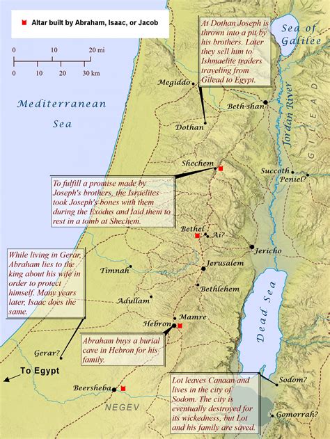 Patriarchs in Canaan – Bible Mapper Blog