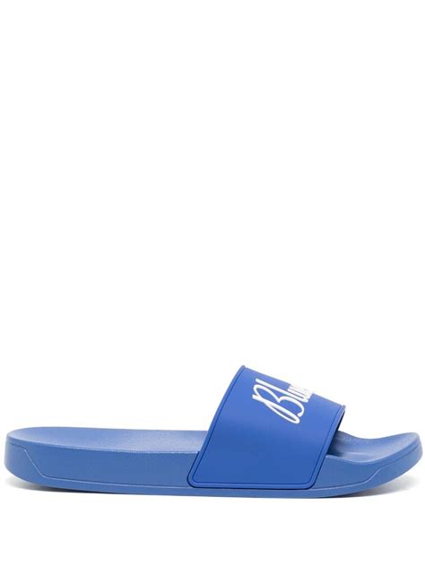 BLUE SKY INN logo-embossed Flat Slides - Farfetch