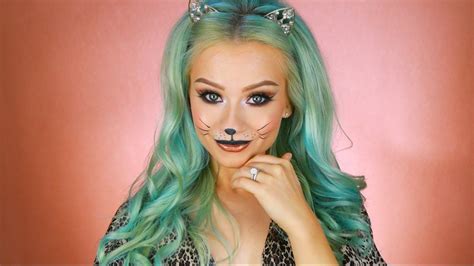 Last Minute Halloween Kitty Cat Makeup Tutorial | 2016 | Cute halloween ...