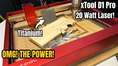 XTOOL D1 PRO 20 WATT DIODE LASER - YouTube