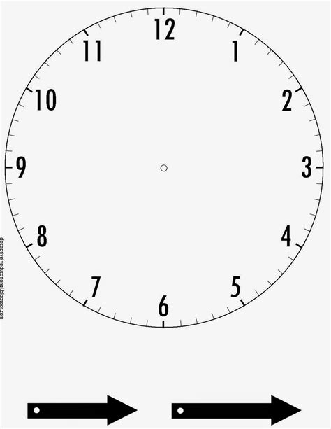 Minute Printable Hands For A Clock