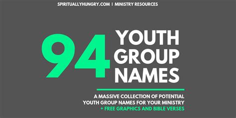 94 + Youth Group Names - Spiritually Hungry