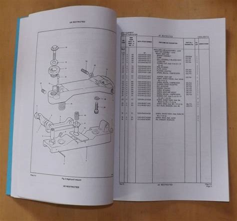 SA80 Rifle Machine gun 5 56mm Illustrated parts list