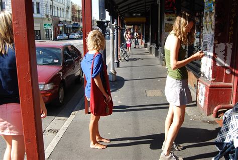 barefoot aussie hipster girl in the austral summer, brunswick, fitzroy (melbourne) - a photo on ...