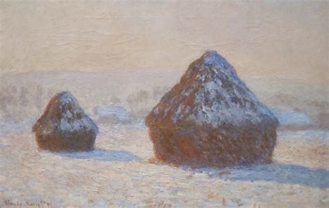 Claude Monet - Haystacks in the snow (1891) : r/museum