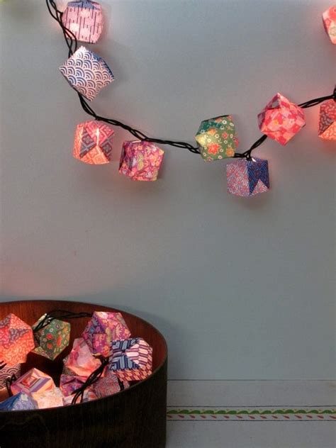 Origami Lanterns Set of 50 Handmade Paper by WoodsmokeAndWool