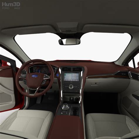 Ford Fusion Titanium with HQ interior 2018 3D model - Vehicles on Hum3D