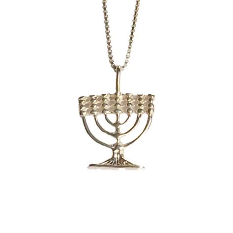 Sterling Silver Small Menorah Pendant Pd011 - Etsy