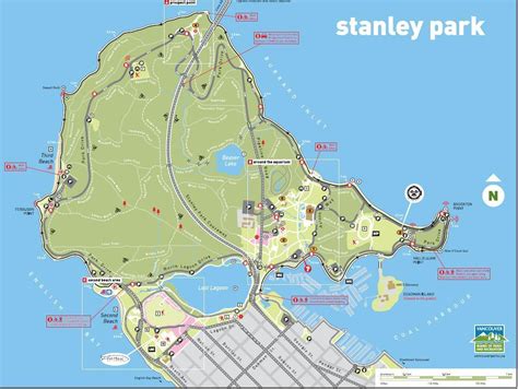 Stanley park vancouver map - Stanley park bc map (British Columbia ...