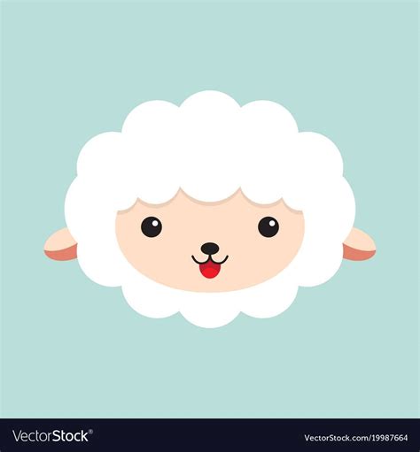 Pin on sheep vector