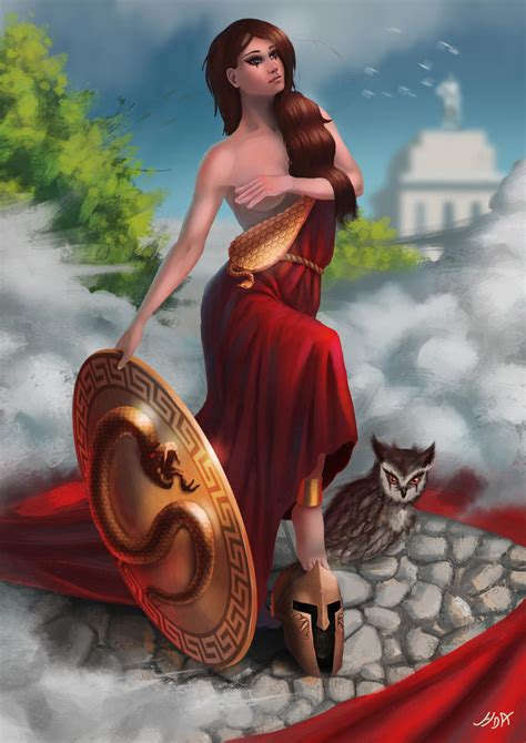 The image of the goddess Athena by hunky-dory-artist on DeviantArt